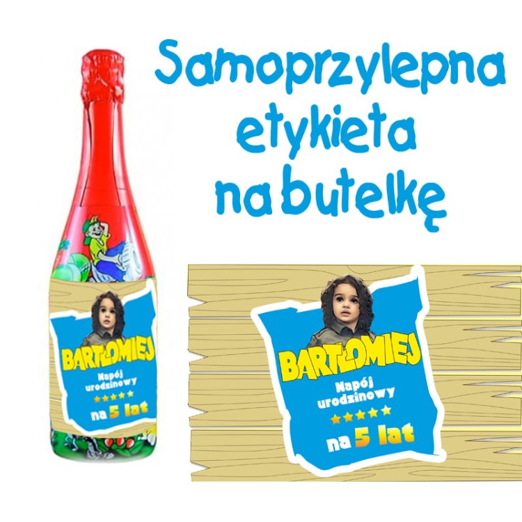 Etykieta na szampan dziecięcy z personalizoacją