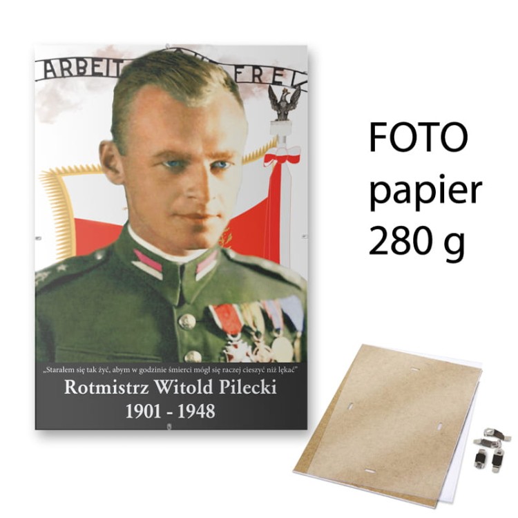 Rotmistrz Witold Pilecki - obrazek w antyramie A3 lub A4