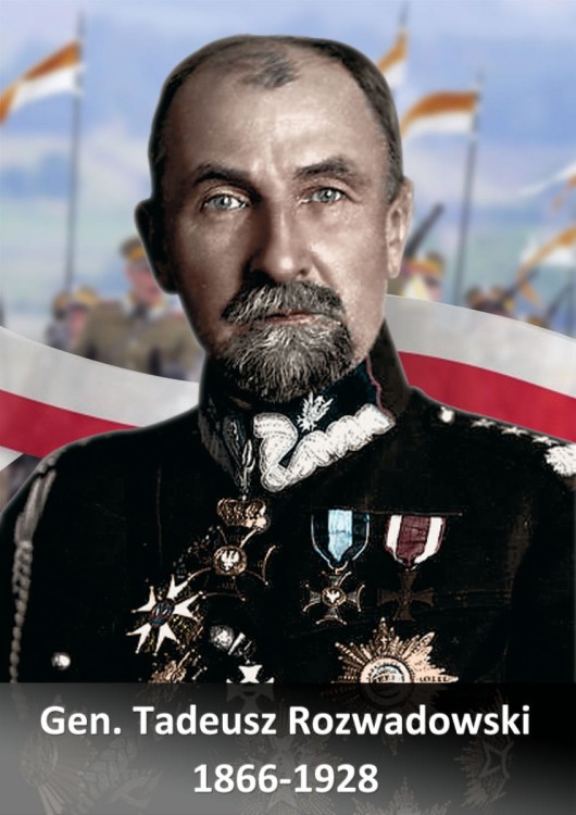 Wyjątkowy portret Tadeusza Rozwadowskiego - Bitwa Warszawska - do zawieszenia na ścianę