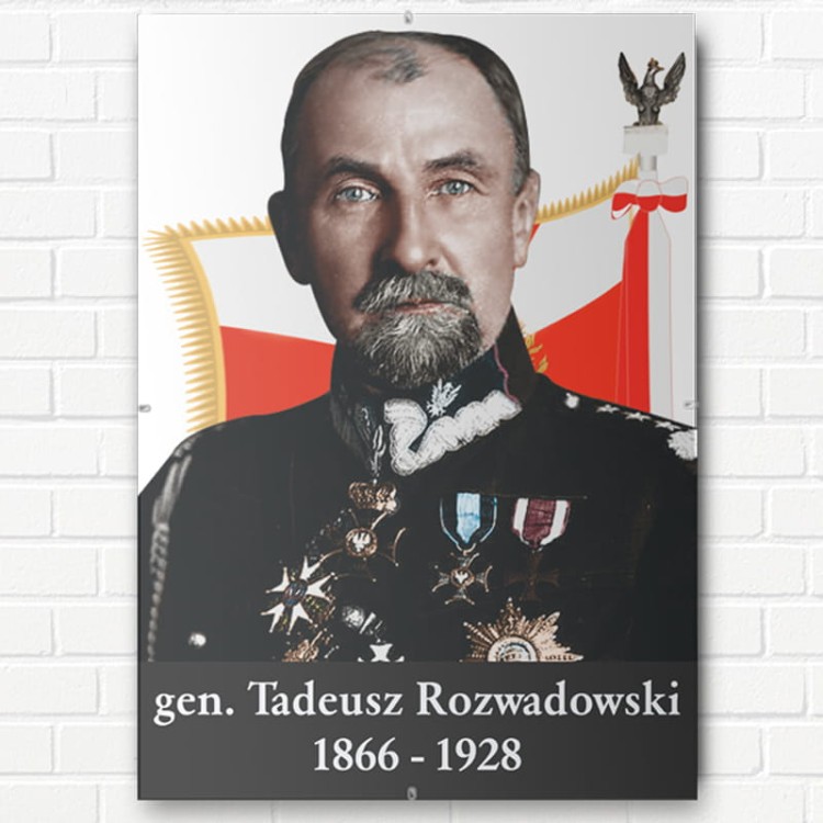 Generał Tadeusz Rozwadowski - obrazek w antyramie A3 lub A4