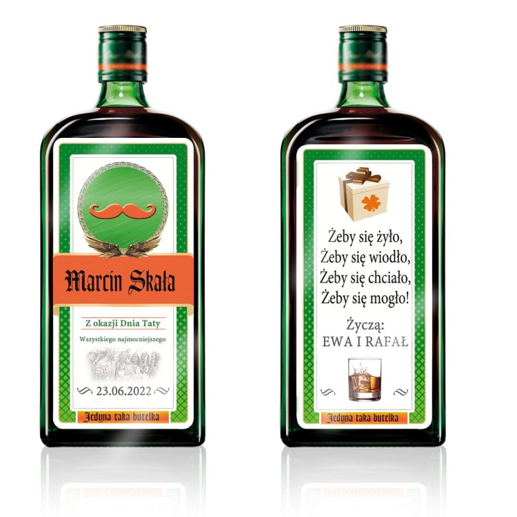 Wyjątkowy prezent na dzień Taty - Etykiety personalizowane Jagermeiester z okazji Dnia Ojca