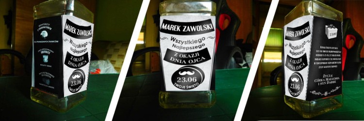 Wyjątkowy prezent dla taty na Dzień Ojca etykieta na alkohol Jack Daniel's