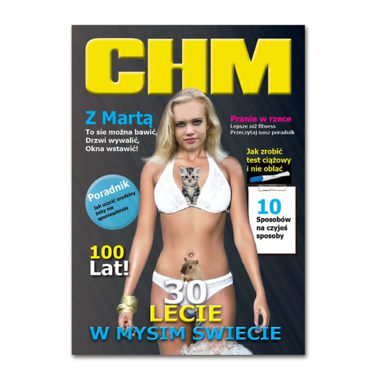 Personalizowana okładka gazety CKM na urodziny