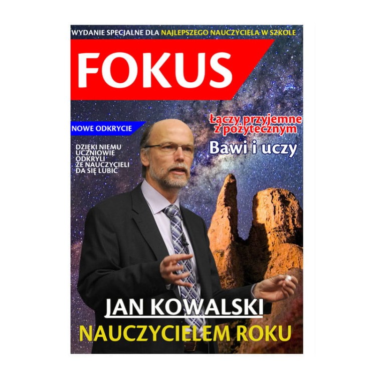 Personalizowana okładka gazety FOCUS na urodziny
