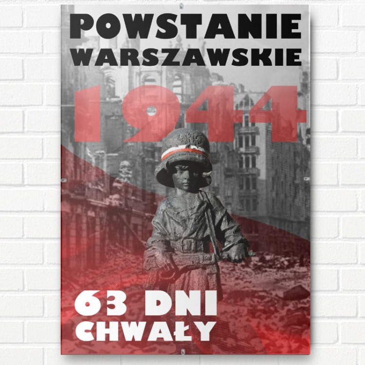 Oryginalny obrazek na pamiątkę Powstania Warszawskiego z Małym Powstańcem