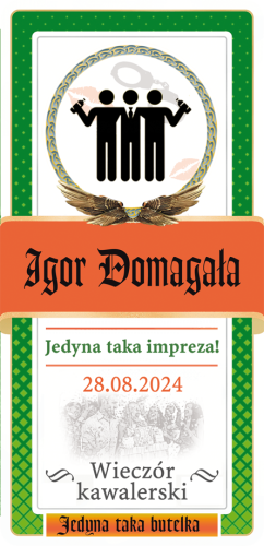 Etykieta personalizowana na kawalerski - Jagermeister