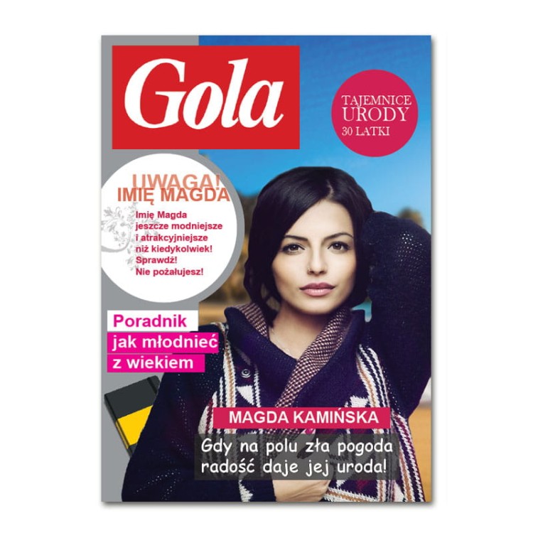 Personalizowana okładka gazety Gala na urodziny