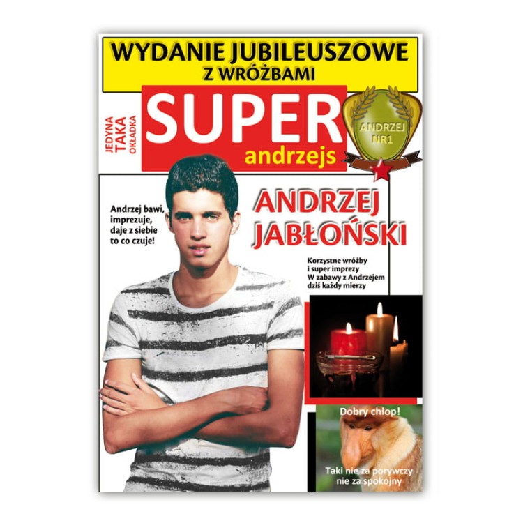 Personalizowana okładka gazety Super Express na urodziny