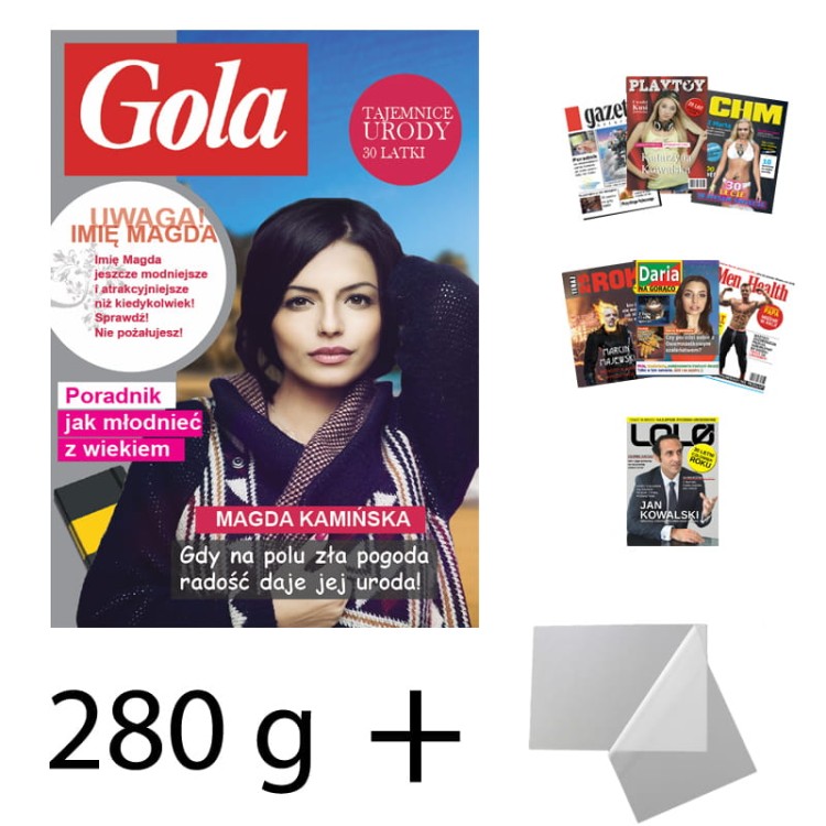 Okładki urodzinowe, ze zdjęciem i danymi solenizanta