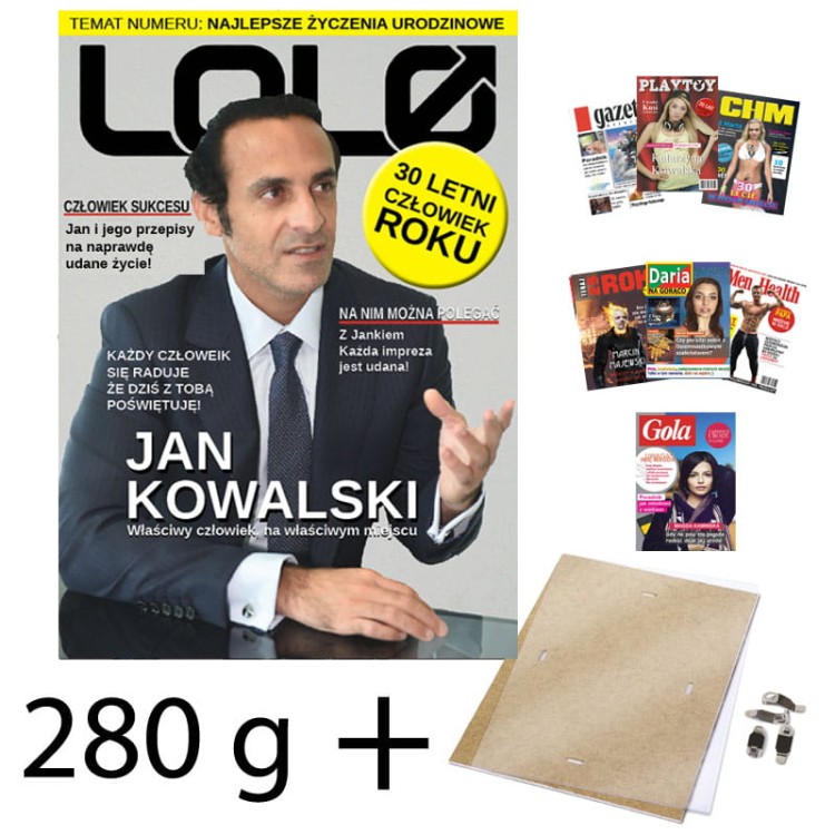 Prezent na urodziny - pierwsza strona gazety z personalizacją