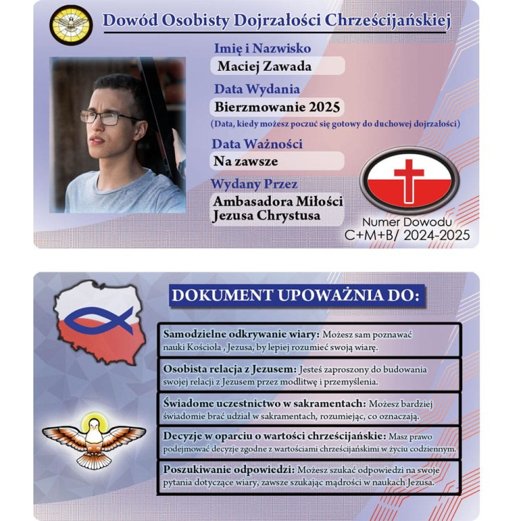 dokument poświadczający osiągnięcie dojrzałości chrześciajńskiej - wyjątkowa pamiątka z bierzmowania