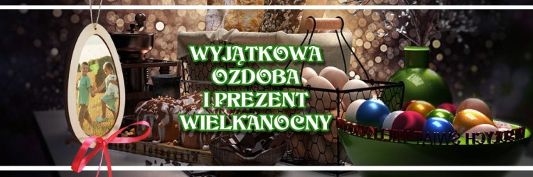 Oryginalna ozdoba wielkanocna - personalizowane jajko zawieszka ze zdjęciem