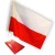 Flaga Polska na drzewiec 90 x60 cm - urzędowa flaga narodowa