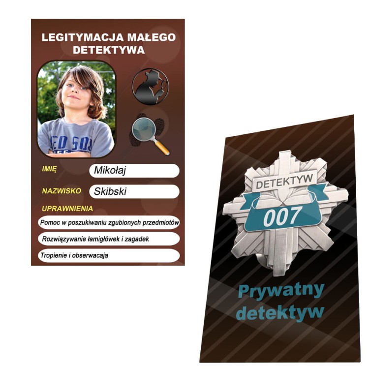 Wyjątkowy prezent dla dziecka - personalizowana Legitymacja dla Małego Detektywa