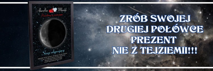 Wyjątkowy prezent astronomiczny na każdą okazję dla zakochanych personalizowana ramka z wróżbą walentynkowa