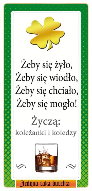 Etykieta personalizowana z podziękowaniem za współpracę