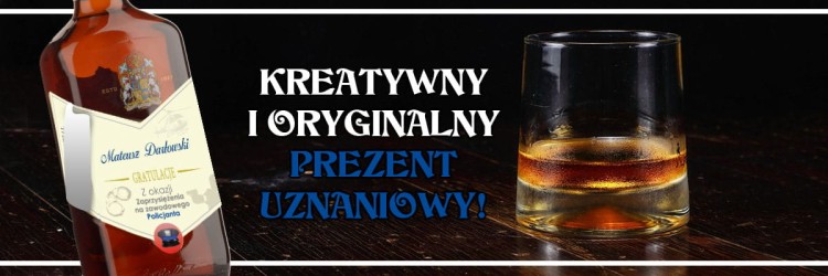 Wyjątkowy i oryginalny prezent dla Policjantów - Etykieta  Balantajs z okazji ślubowania policyjnego