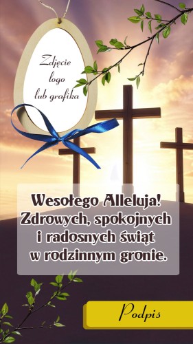 E-kartka z życzeniami świątecznymi dla pracowników, współpracowników, przyjaciół, rodziny z okazji Wielkanocy