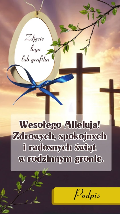 E-kartka z życzeniami świątecznymi dla pracowników, współpracowników, przyjaciół, rodziny z okazji Wielkanocy