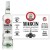 Etykieta personalizowana na rum Bacardi z okazji urodzin