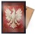 Obrazek patriotyczny w czarnej stylowej ramie - Przerobione Godło Polski 30x40 cm