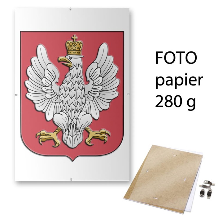 Przedwojenne godło Polskie antyramie
