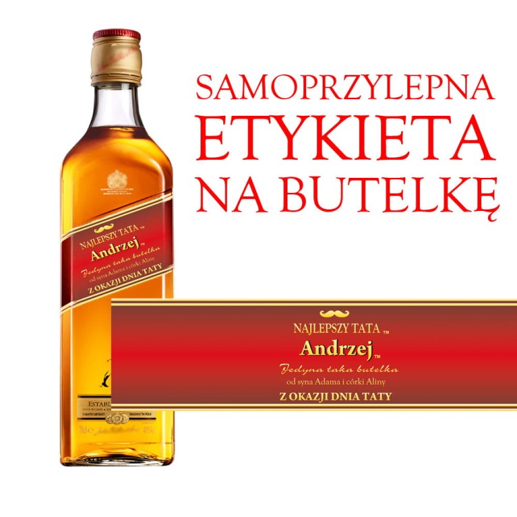Wyjątkowy prezent na Dzień Ojca - Etykieta personalizowana Johny Walker