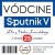 Etykieta personalizowana na urodziny ze szczepionką sputnik 2 dawka