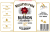 Oryginalny prezent Ślubny naklejka na Whisky JIM BIM