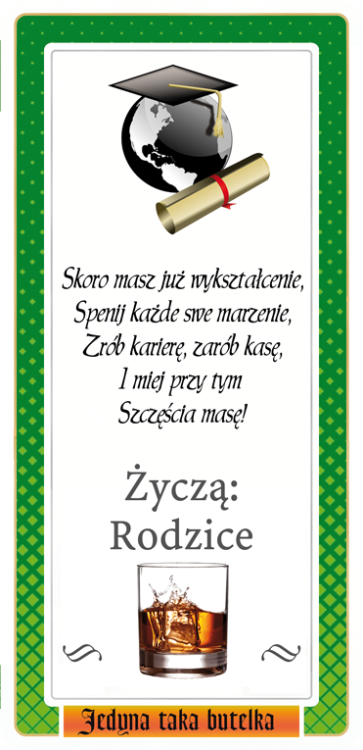 Prezent - obrona licencjata, magistra, inżyniera - etykieta jager