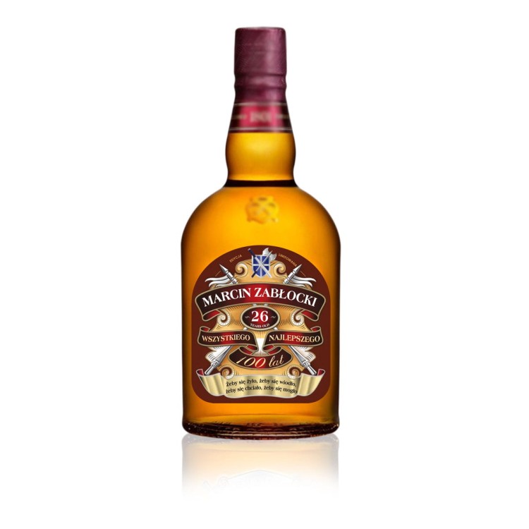 urodzinowa etykieta Chivas Regal