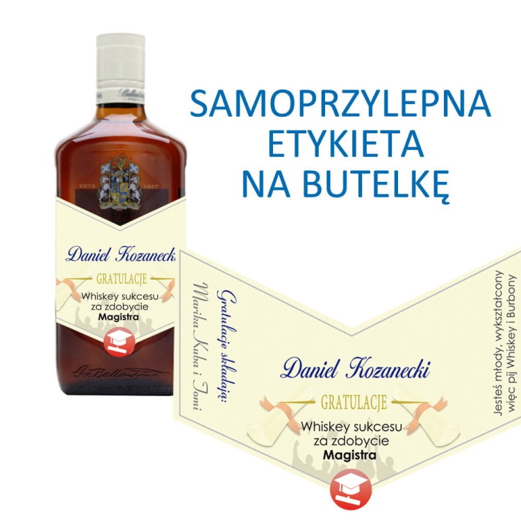 Etykieta Ballantines dla absolwenta Studiów
