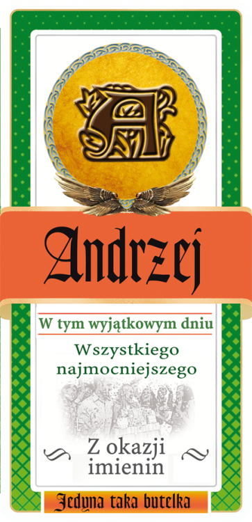 Etykieta na imieniny Jagermeister