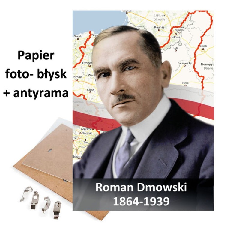 Oryginalny portret Roman Dmowskiego do zawieszenia na ścianę