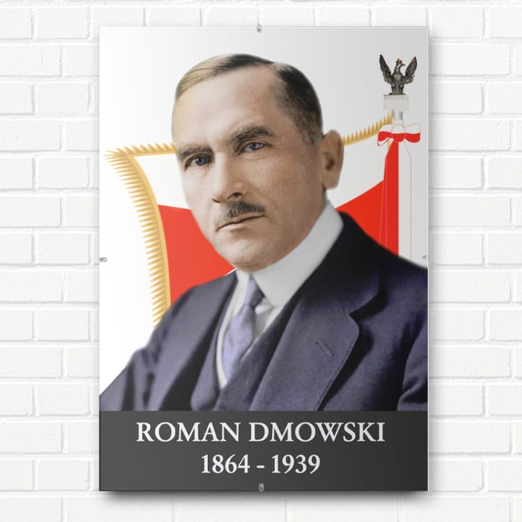 Plakat Roman Dmowski w antyramie - do zwieszenia na ścianę