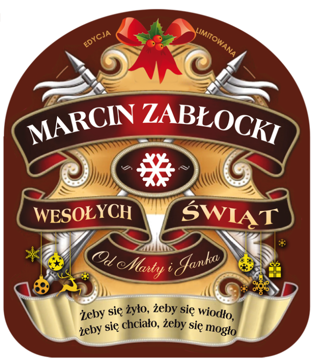 Wyjątkowy prezent pod choinkę -etykieta na Chivas Regal