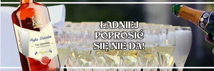 Wyjątkowa prośba o bycie chrzestnym - naklejka na whisky ballantise