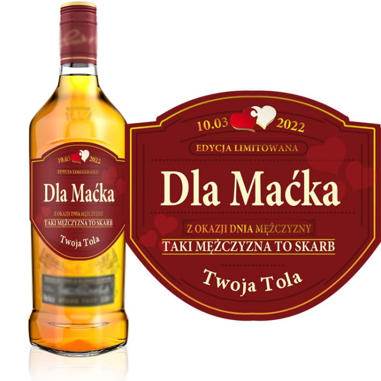 Etykieta personalizowana GRANTs z okazji Dnia Mężczyzny