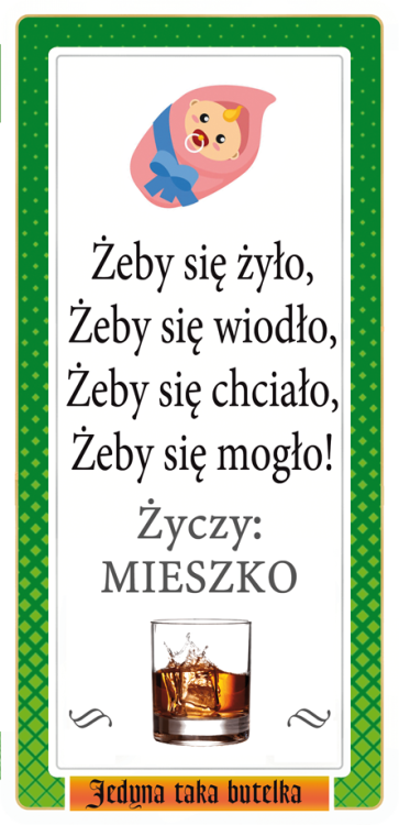 Personalizowana etykieta na pępkowe Jager