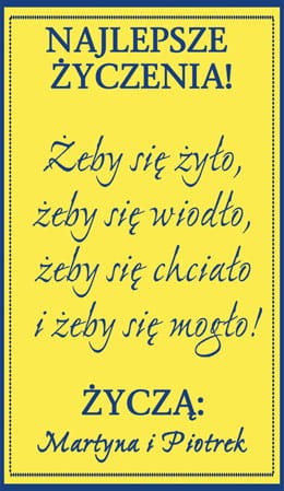 Wyjątkowy prezent na urodziny - etykieta personalizowana na alkohol Brendy