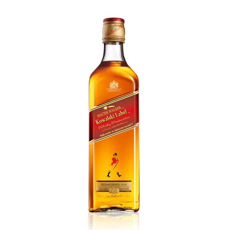 Etykieta na Johnnie Walker dla maturzysty
