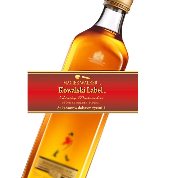 Etykieta personalizowana Johnnie Walker dla maturzysty