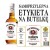 Etykieta na whisky JIM BEAM z podziękowaniem dla pracownika