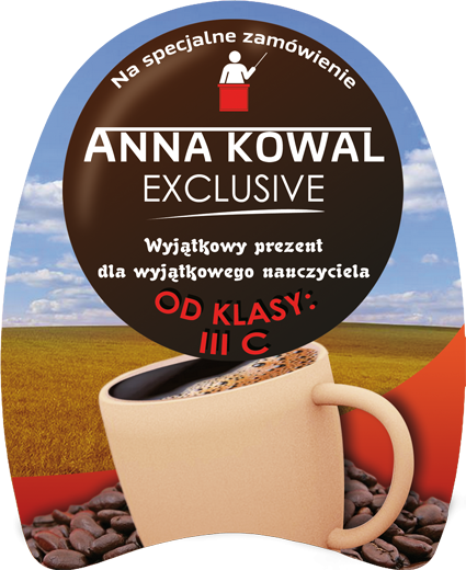 Wyjątkowy prezent dla nauczyciela - etykieta na słoik kawy z personalizacją