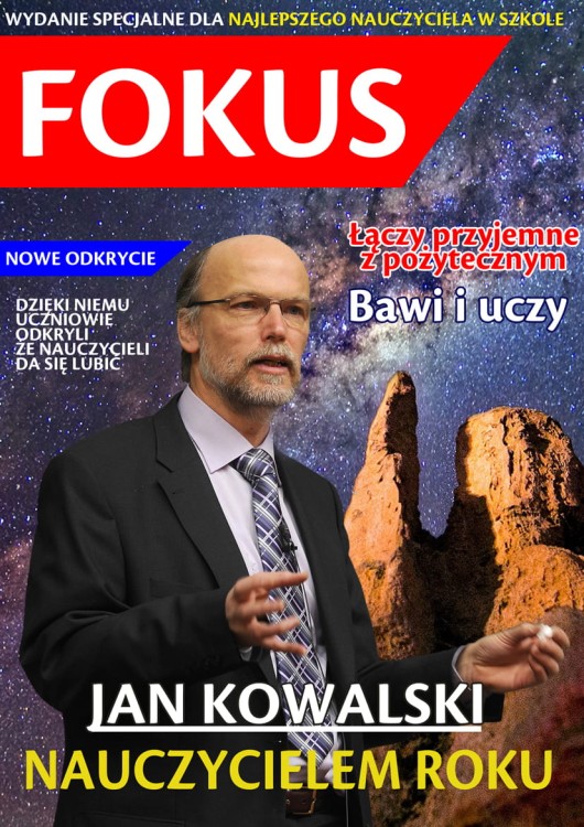 Okładka personalizowana FOCUS - prezent dla nauczyciela