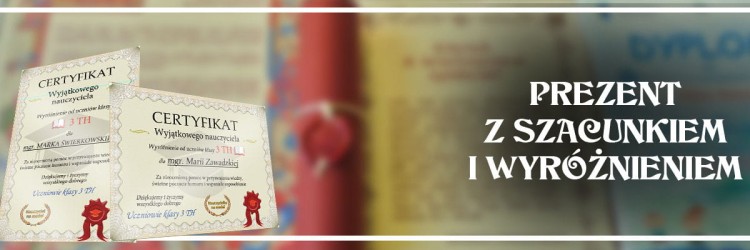 Zaskakujący i oryginalny prezent dla nauczyciela - Dyplom z podziękowaniem