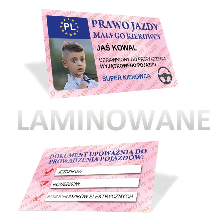 Prawo jazdy malucha - prawko dla małego kierowcy