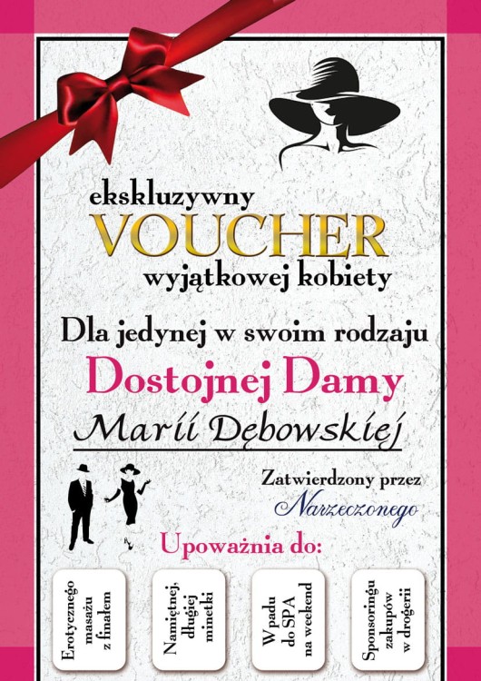 Wyjątkowy prezent dla niej - voucher na dzień kobiet