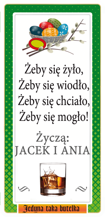 Etykieta z personalizacją Wielkanocną - wyjątkowy prezent na zajączka