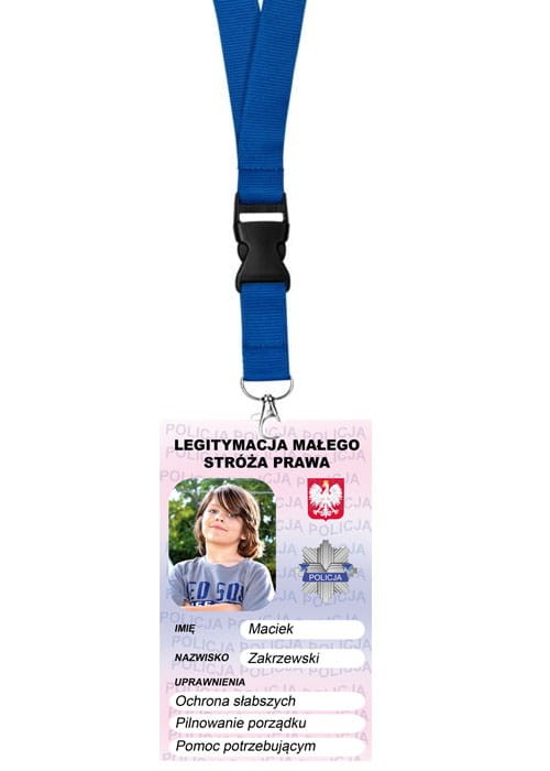 Legitymacja młodego policjanta -prezent dla dziecka